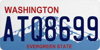 WA license plate ATQ8699