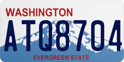WA license plate ATQ8704