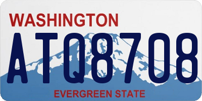 WA license plate ATQ8708