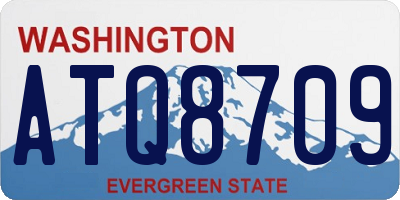 WA license plate ATQ8709