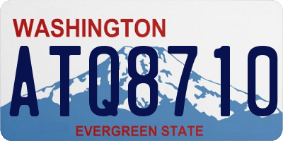 WA license plate ATQ8710