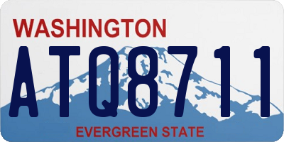 WA license plate ATQ8711