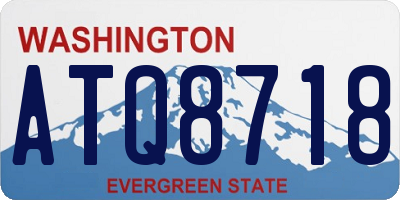 WA license plate ATQ8718