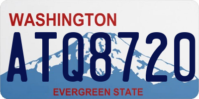 WA license plate ATQ8720