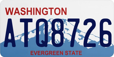 WA license plate ATQ8726