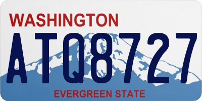 WA license plate ATQ8727