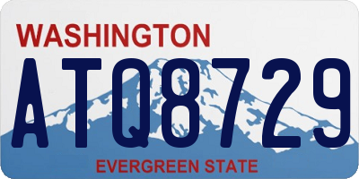 WA license plate ATQ8729