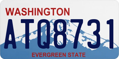 WA license plate ATQ8731