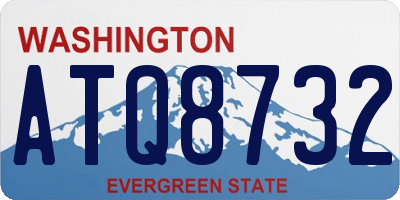 WA license plate ATQ8732