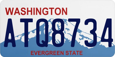 WA license plate ATQ8734