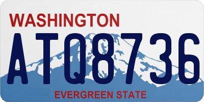 WA license plate ATQ8736