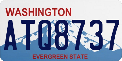 WA license plate ATQ8737