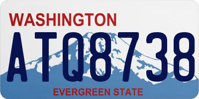 WA license plate ATQ8738