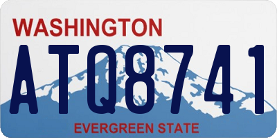 WA license plate ATQ8741
