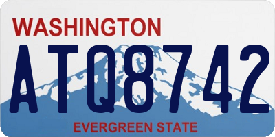 WA license plate ATQ8742