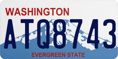 WA license plate ATQ8743