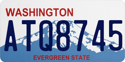 WA license plate ATQ8745