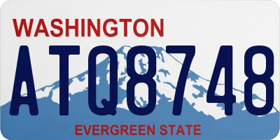 WA license plate ATQ8748