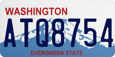 WA license plate ATQ8754