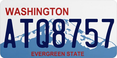 WA license plate ATQ8757