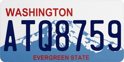 WA license plate ATQ8759
