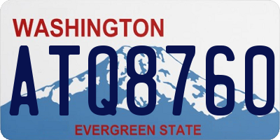 WA license plate ATQ8760
