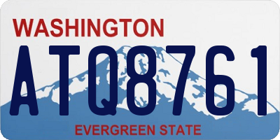 WA license plate ATQ8761
