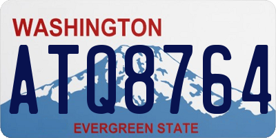 WA license plate ATQ8764