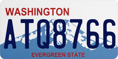 WA license plate ATQ8766