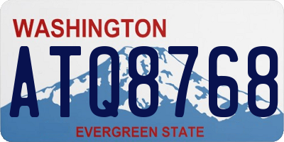 WA license plate ATQ8768