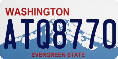 WA license plate ATQ8770