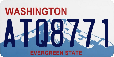 WA license plate ATQ8771