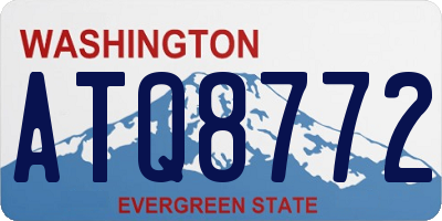 WA license plate ATQ8772