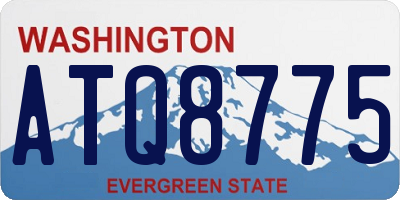 WA license plate ATQ8775
