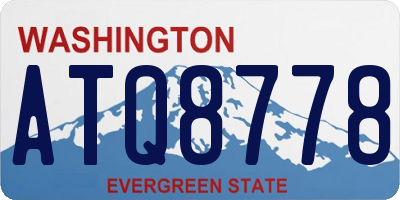 WA license plate ATQ8778