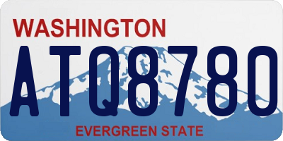 WA license plate ATQ8780