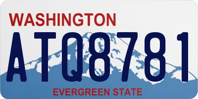 WA license plate ATQ8781