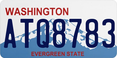 WA license plate ATQ8783