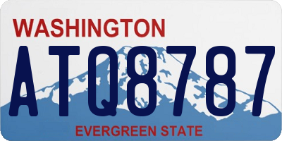 WA license plate ATQ8787