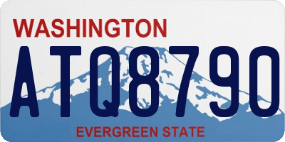 WA license plate ATQ8790