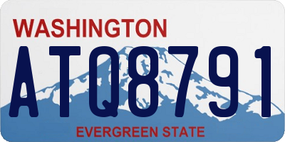 WA license plate ATQ8791