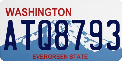 WA license plate ATQ8793