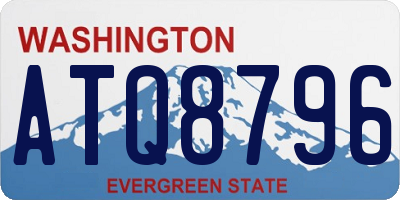 WA license plate ATQ8796