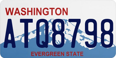 WA license plate ATQ8798