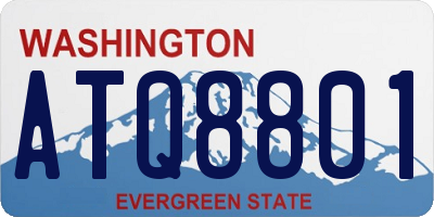 WA license plate ATQ8801