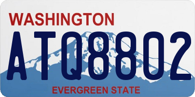 WA license plate ATQ8802