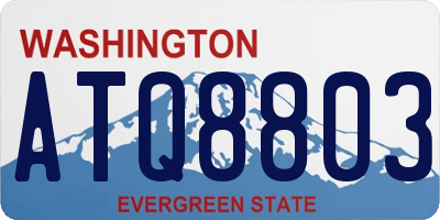 WA license plate ATQ8803