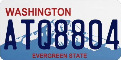 WA license plate ATQ8804