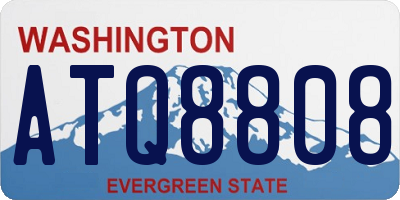 WA license plate ATQ8808