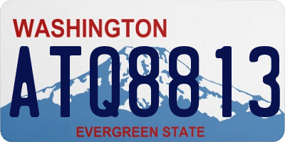 WA license plate ATQ8813
